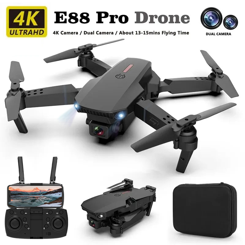 Drone Ae Rc - E88pro drone profissional dron fluxo óptico