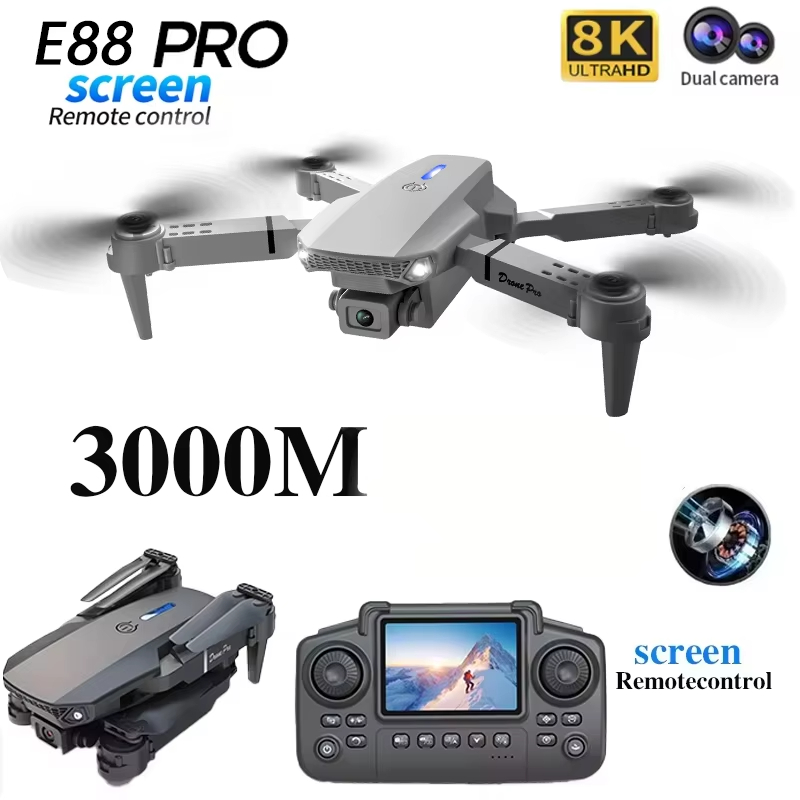 Drone E88 Rc Quadcopter - Novo Drone E88 2026 com Câmera