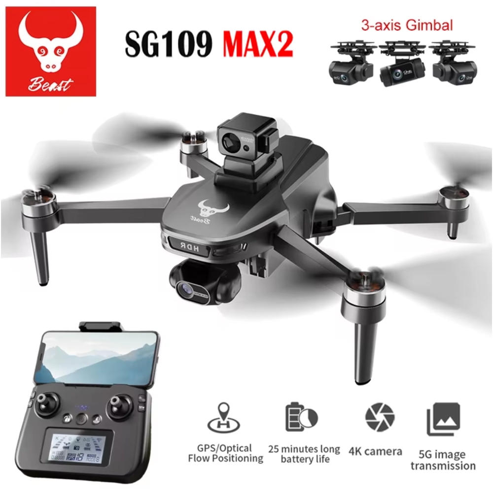 Jjrc Drone X12 - Sg109 max2 profissional fpv 8k câmera